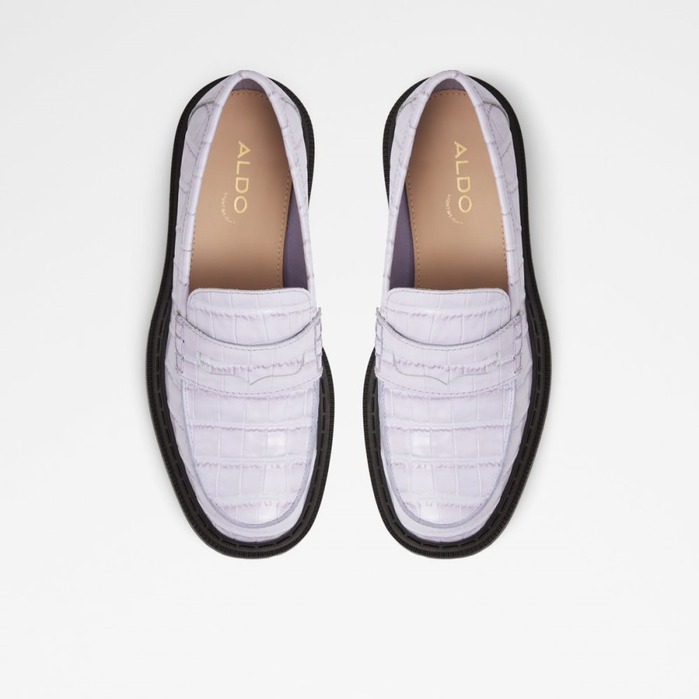 Purple Aldo Bigstrut - Lug Sole Mules | 46IUWOEYB