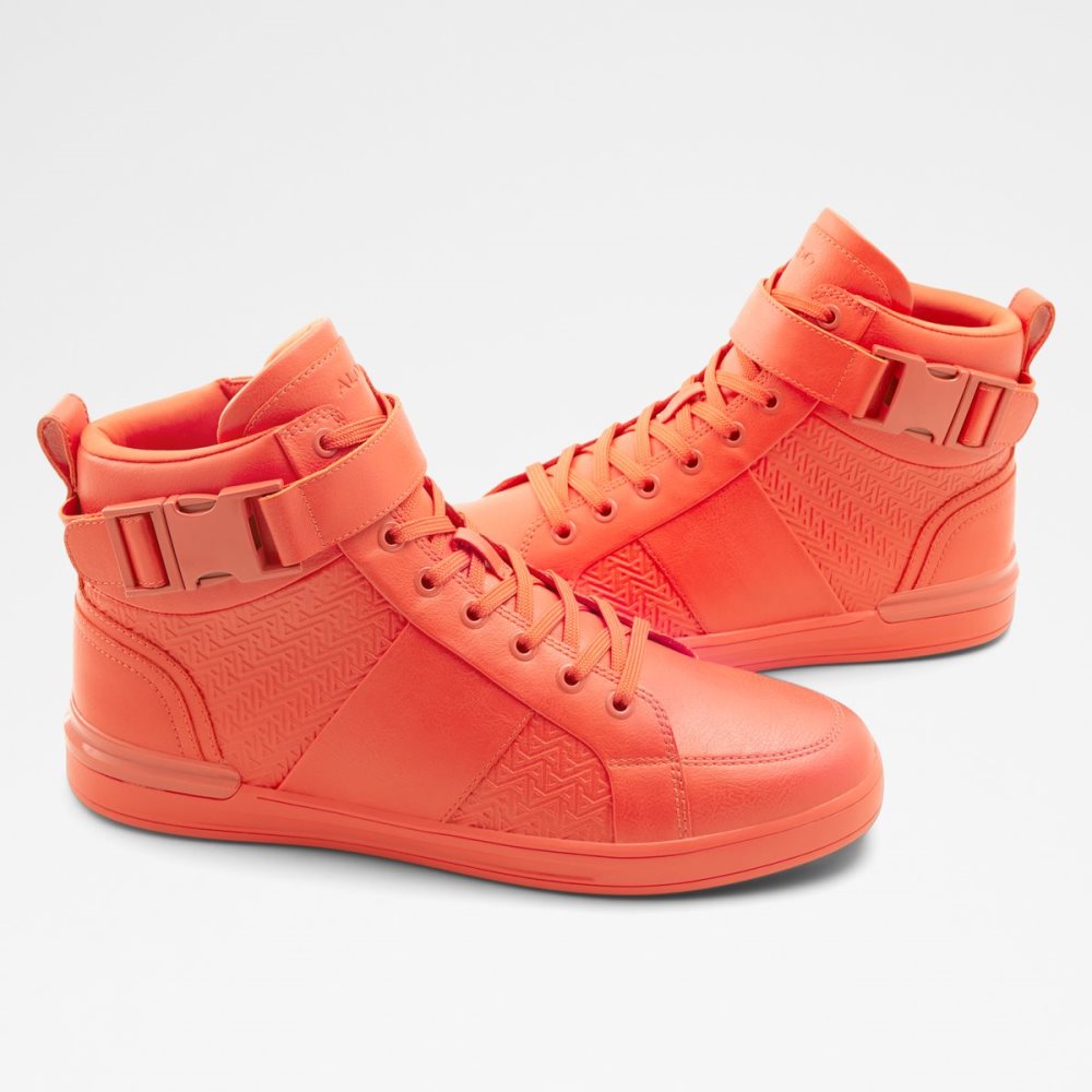 Red Aldo Brauerr High Top Sneakers | 41LFJUAHB