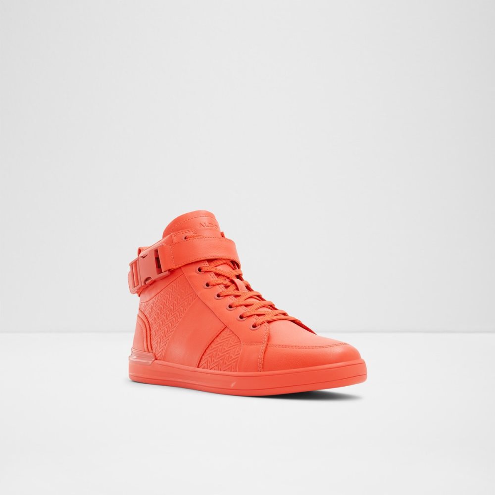 Red Aldo Brauerr High Top Sneakers | 41LFJUAHB