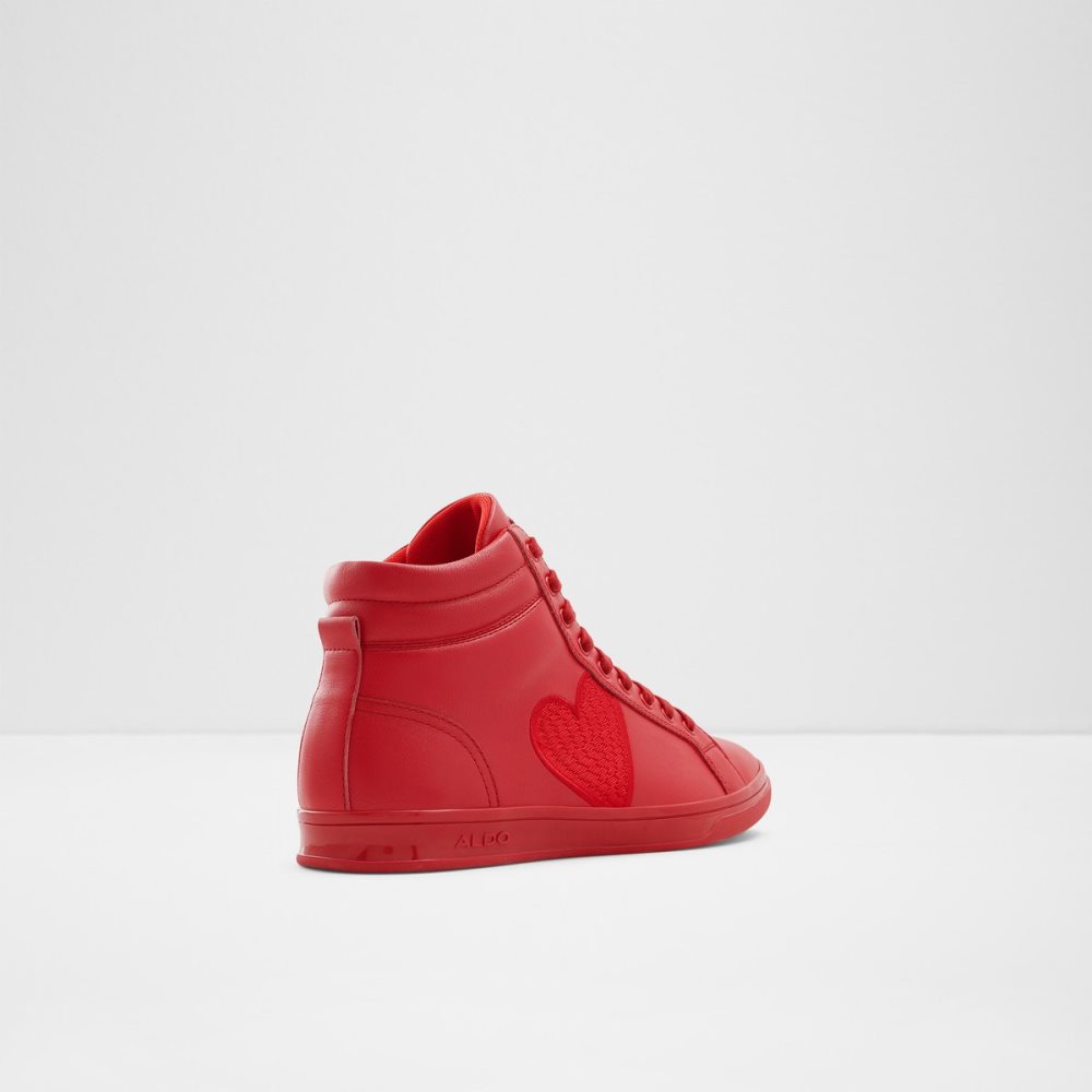 Red Aldo Cupido High Top Sneakers | 09VJEOMKW