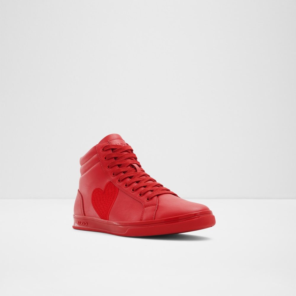 Red Aldo Cupido High Top Sneakers | 09VJEOMKW