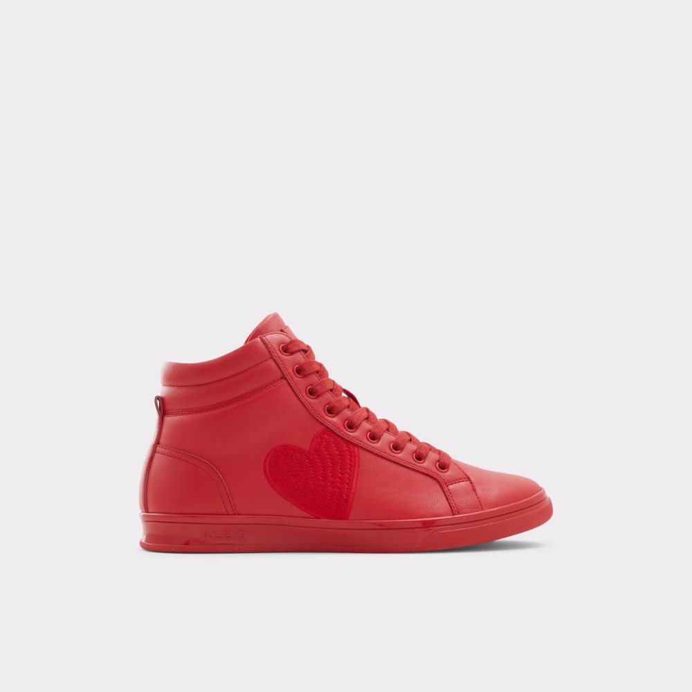 Red Aldo Cupido High Top Sneakers | 09VJEOMKW