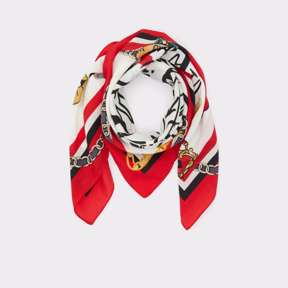 Red Aldo Lenandra Scarf Hats | 12NRBMYWZ