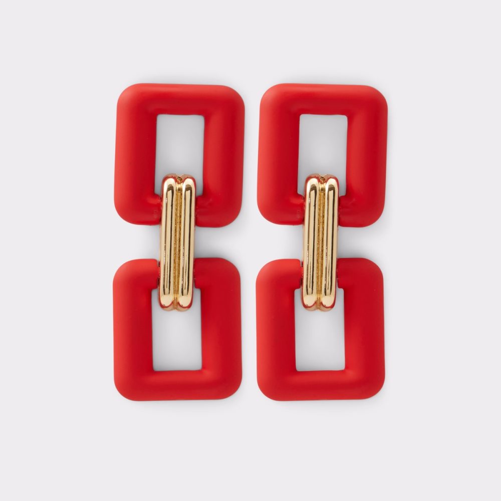 Red Aldo Nalah Earrings | 98BXYUVZJ