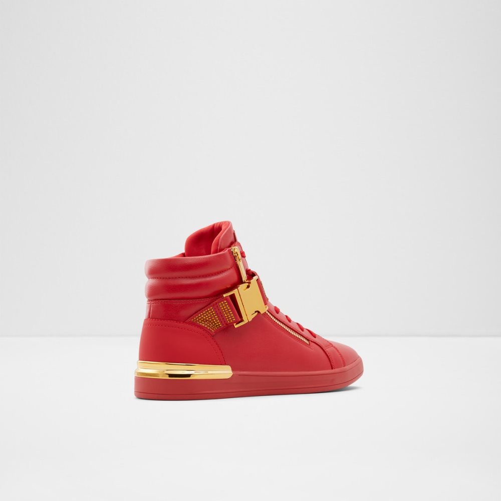 Red Aldo Roger High Top Sneakers | 70YOSUZAK