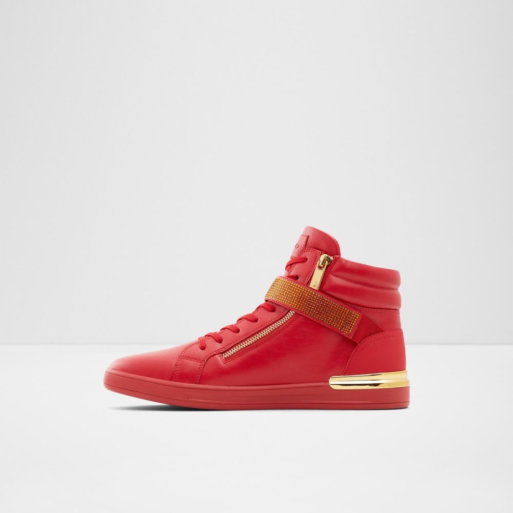 Red Aldo Roger High Top Sneakers | 70YOSUZAK