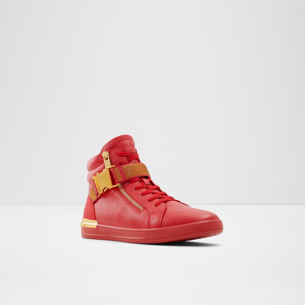 Red Aldo Roger High Top Sneakers | 70YOSUZAK