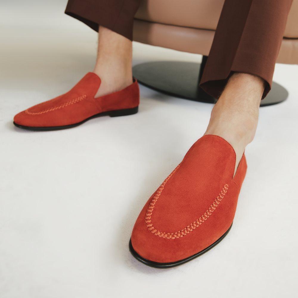 Red Aldo Salaman Loafers | 32AJGHBYX