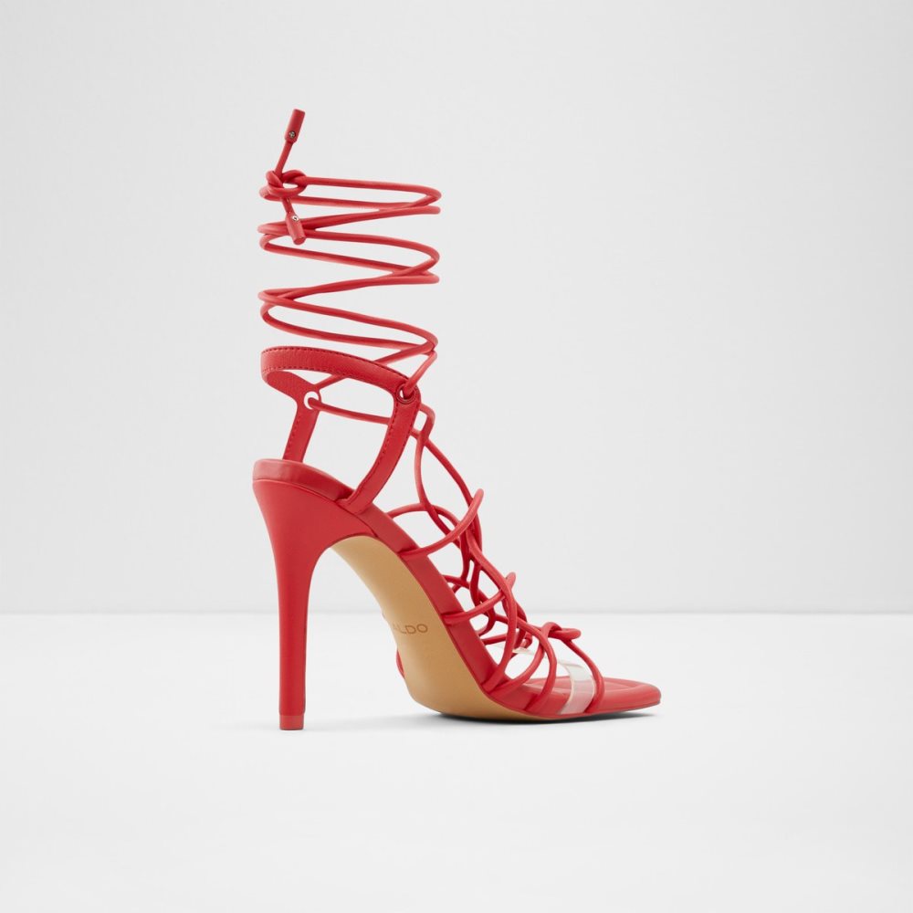 Red Aldo Truelove Strappy Heeled Sandal - Stiletto Heels | 71UTWEKMG