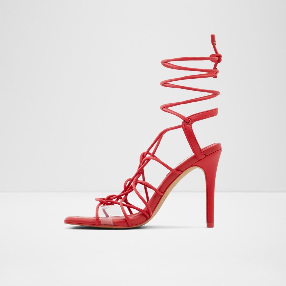 Red Aldo Truelove Strappy Heeled Sandal - Stiletto Heels | 71UTWEKMG