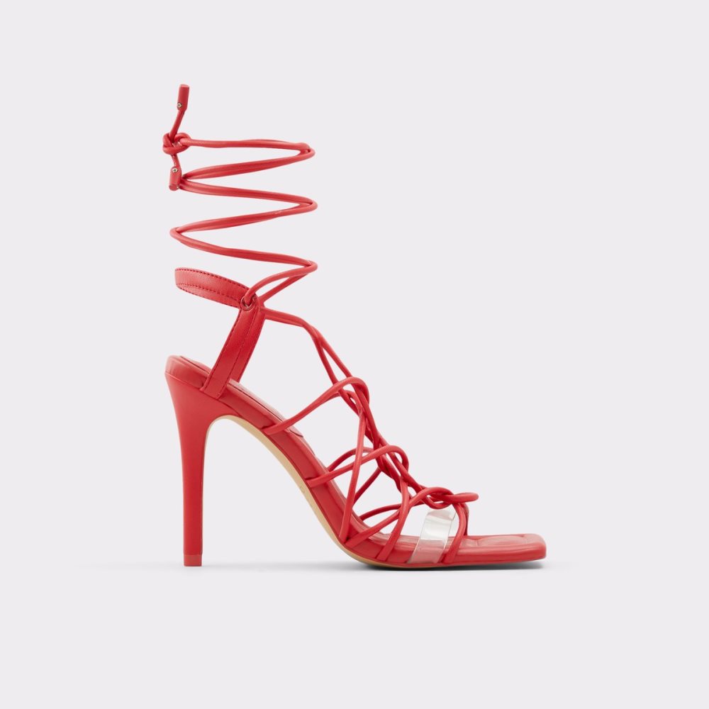 Red Aldo Truelove Strappy Heeled Sandal - Stiletto Heels | 71UTWEKMG