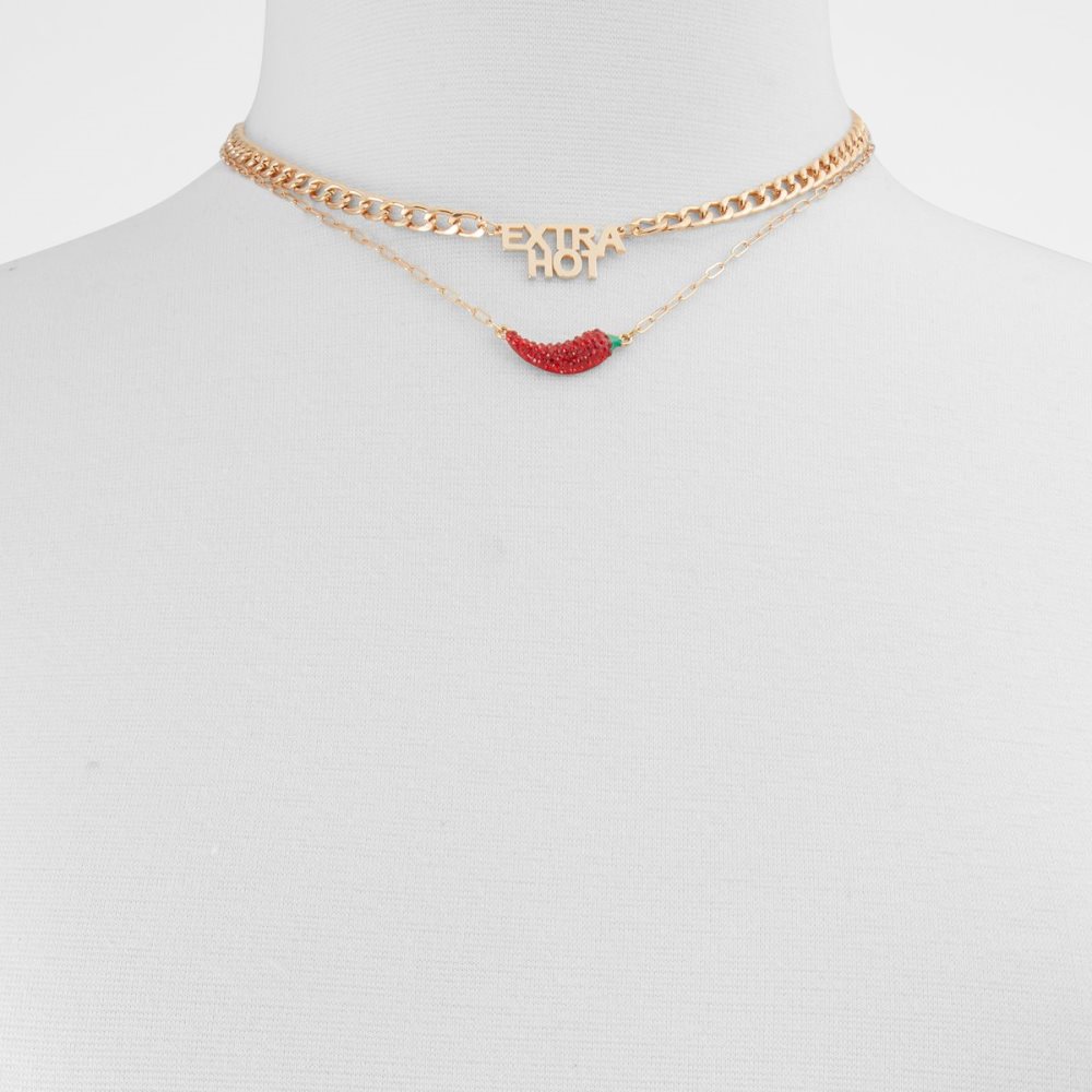 Red Aldo Unirawin Necklace | 87XCYVHDN