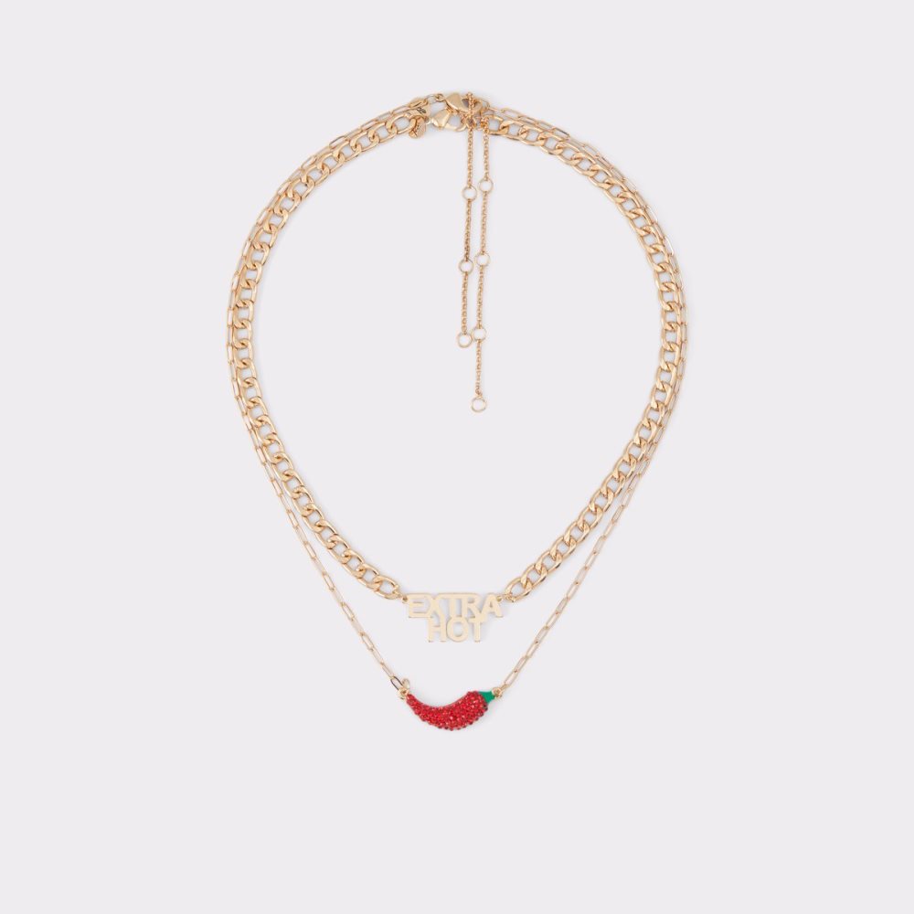 Red Aldo Unirawin Necklace | 87XCYVHDN