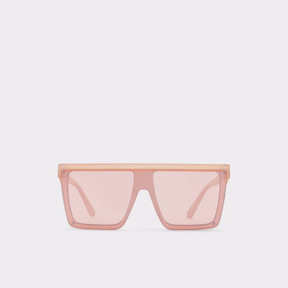 Rose Gold Aldo Brightside Shield Sunglasses | 17XAHLCFB