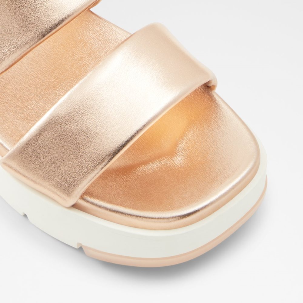 Rose Gold Aldo Cirea Wedge Sandal - Flatform Sandals | 29CAKLPNO