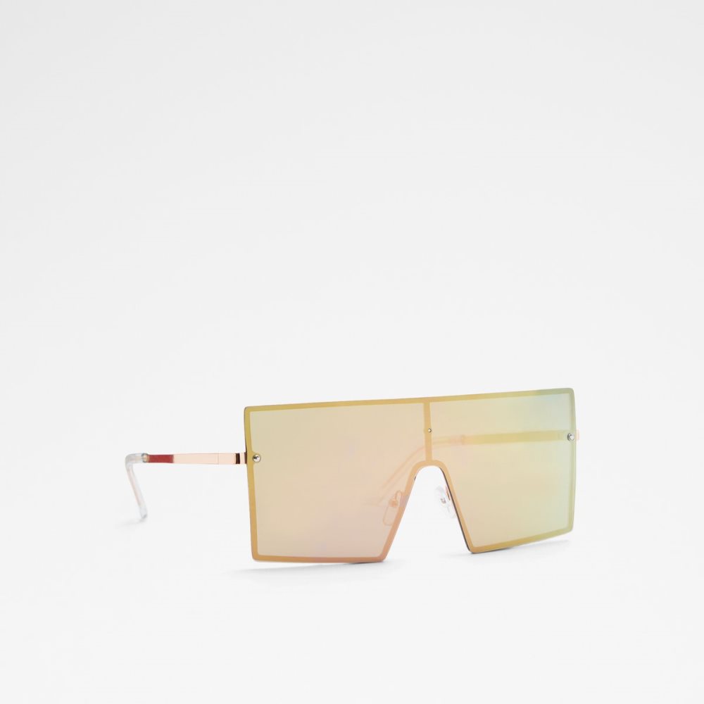 Rose Gold Aldo Dwawen Shield Sunglasses | 32VYRPSKQ