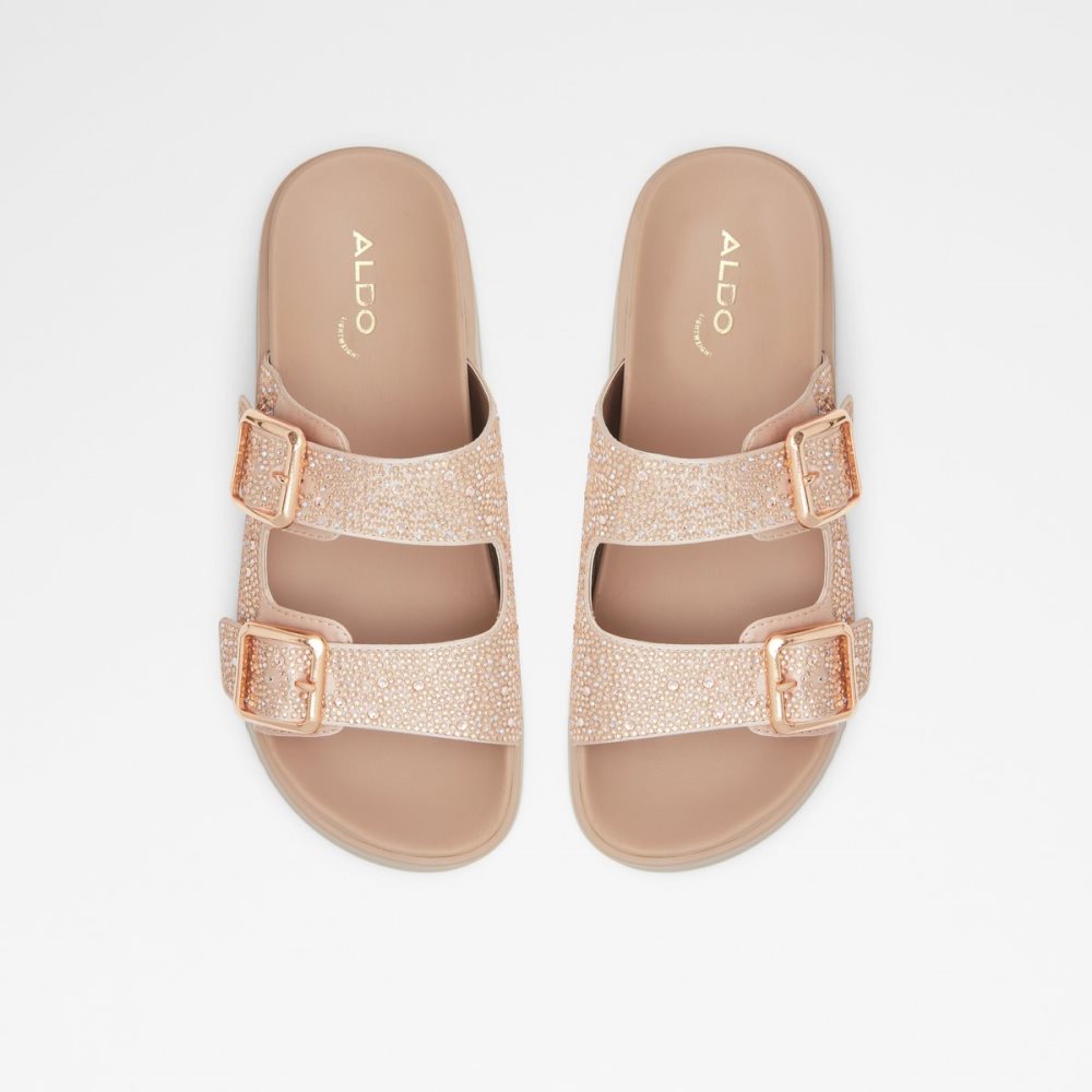 Rose Gold Aldo Jika Slide Sandal - Flatform Sandals | 80KATOEXJ