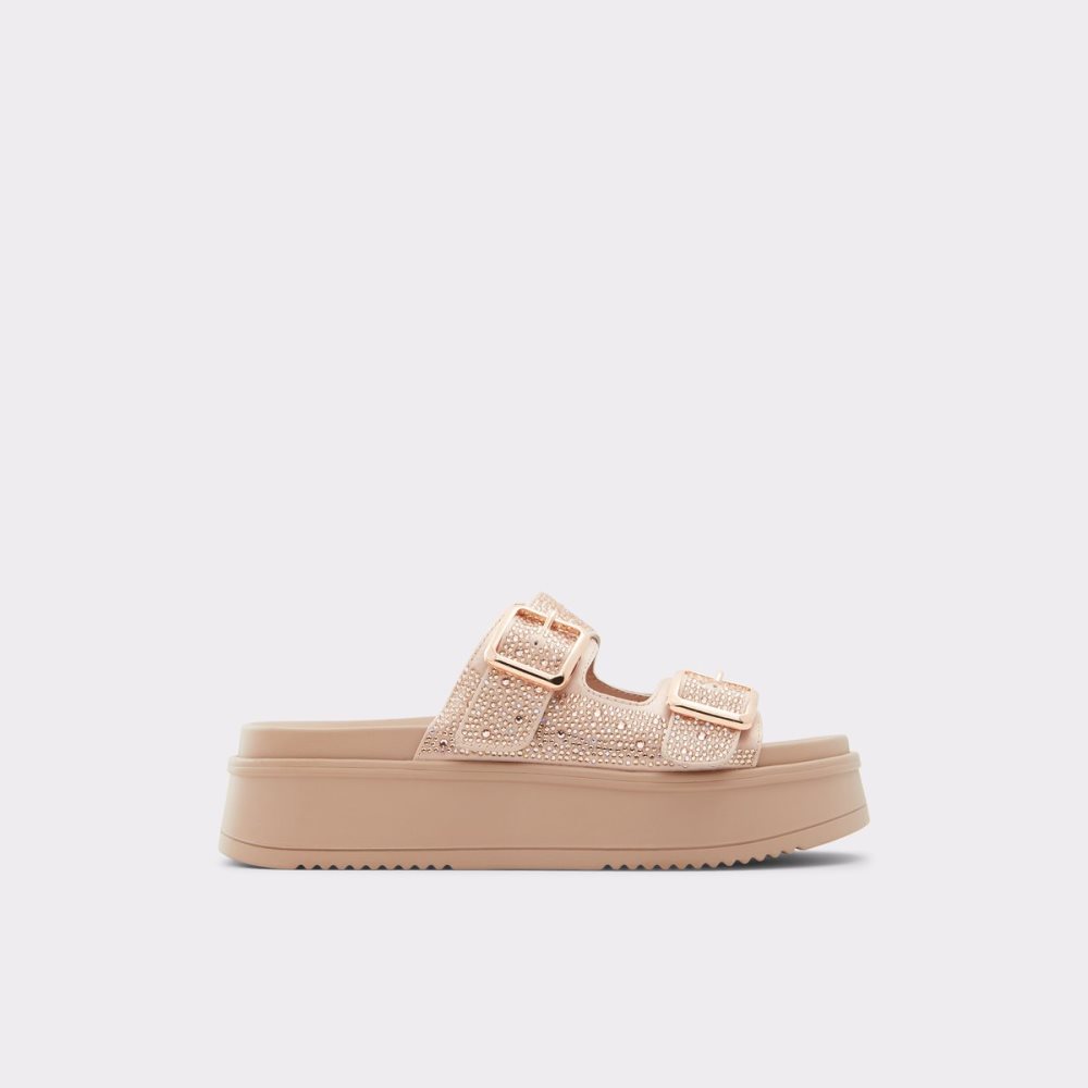 Rose Gold Aldo Jika Slide Sandal - Flatform Sandals | 80KATOEXJ