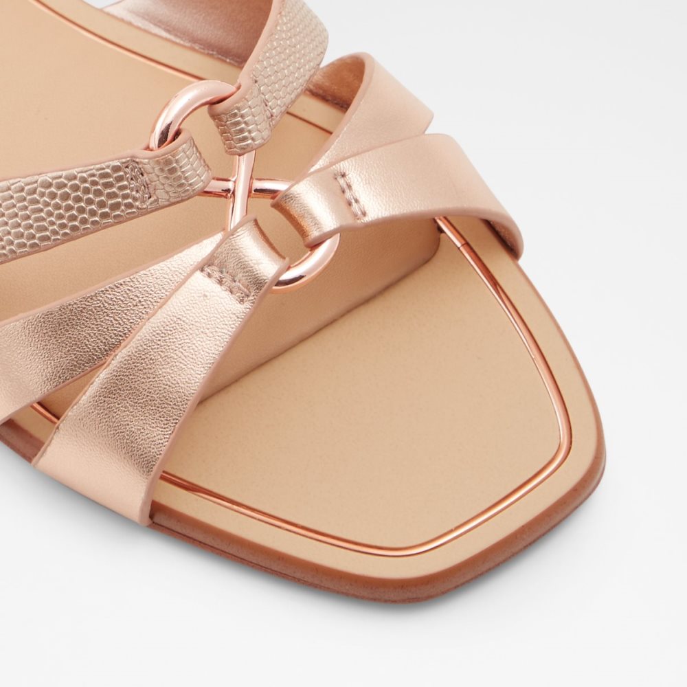 Rose Gold Aldo Marassi Sling Back Sandal Sandals | 65ILSGTMW