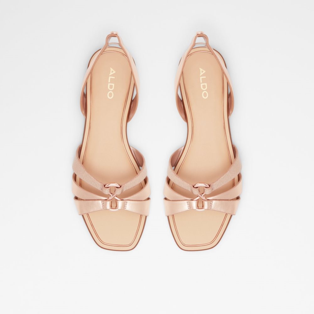 Rose Gold Aldo Marassi Sling Back Sandal Sandals | 65ILSGTMW