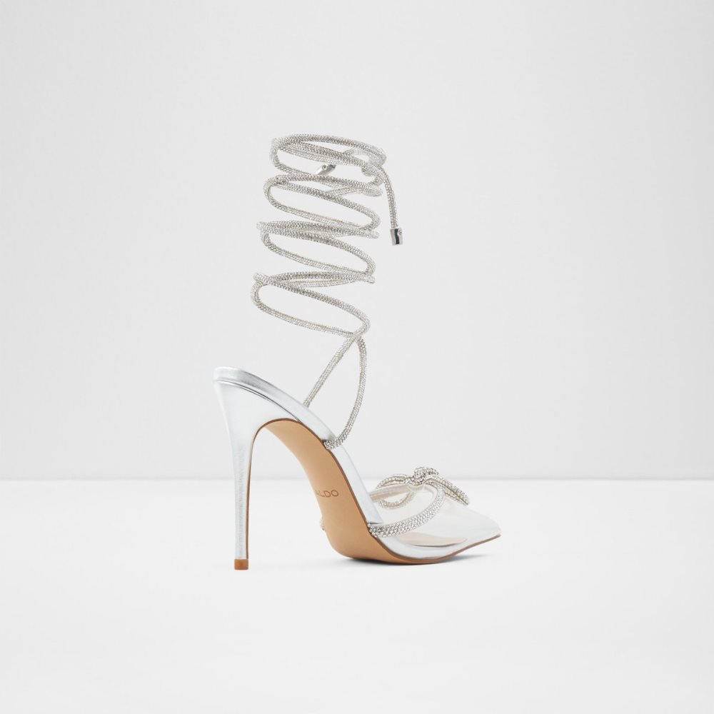 Silver Aldo Halalia High - Stiletto Heels | 04EBSGRIH