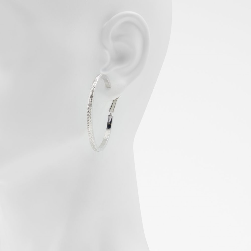 Silver Aldo Kedaywin Hoop Earrings | 65DUYOLMS