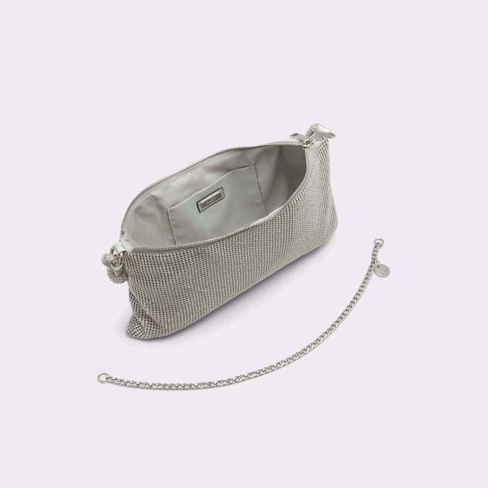 Silver Aldo Lustro Shoulder Bags | 46LUXCJEI