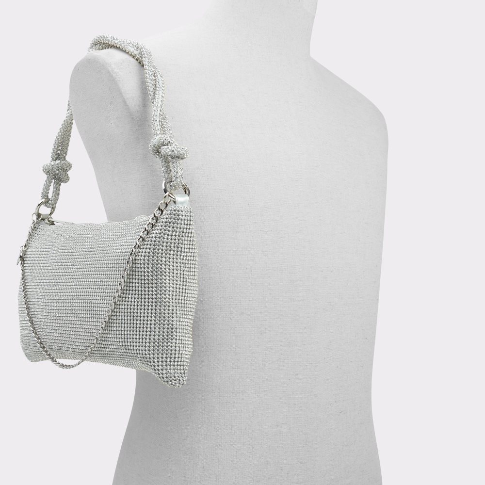 Silver Aldo Lustro Shoulder Bags | 46LUXCJEI