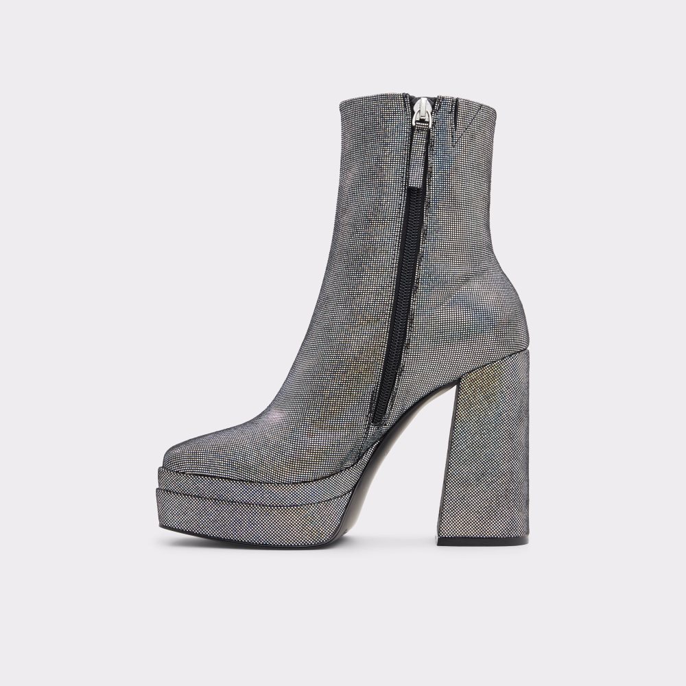 Silver Aldo Millenia #name? Ankle Boots | 60NMUBELR