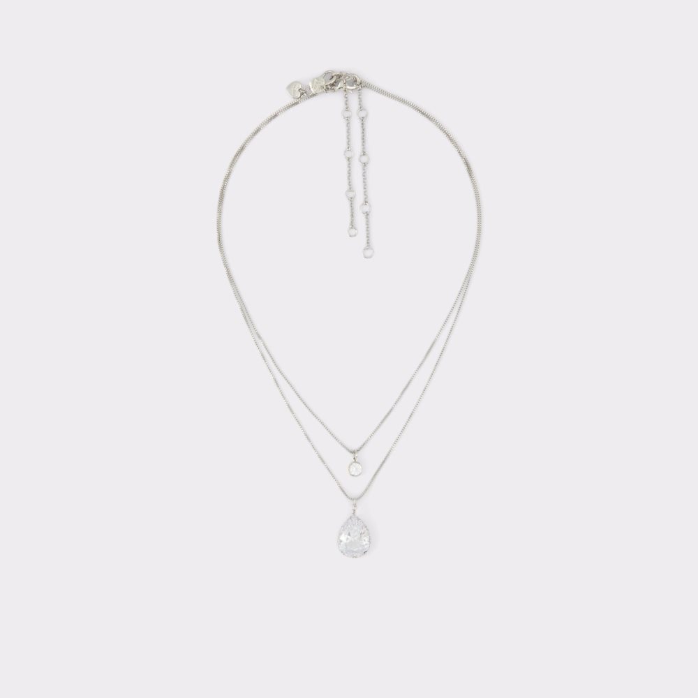 Silver / Multicolor Aldo Beauceronee Necklace | 68JCVOEFD