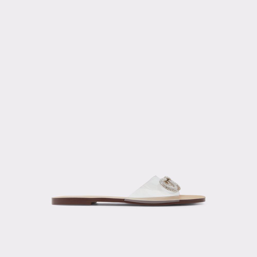 Silver / Multicolor Aldo Ibigothiel Flat Sandal Sandals | 37CZVEWXF