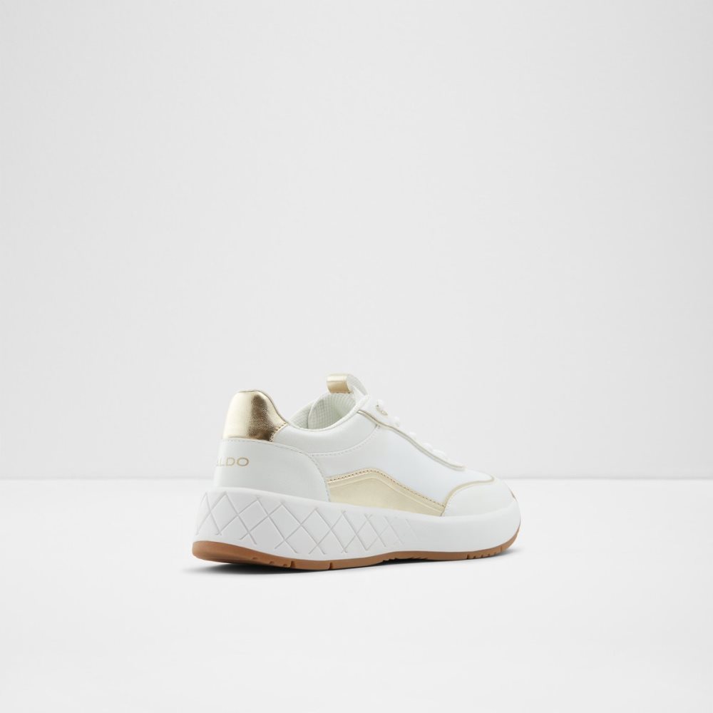 White Aldo Adrela Jogger Sole Sneakers | 37XJQOPLM