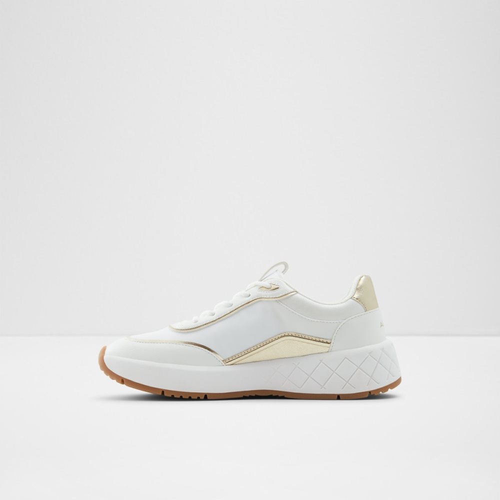 White Aldo Adrela Jogger Sole Sneakers | 37XJQOPLM