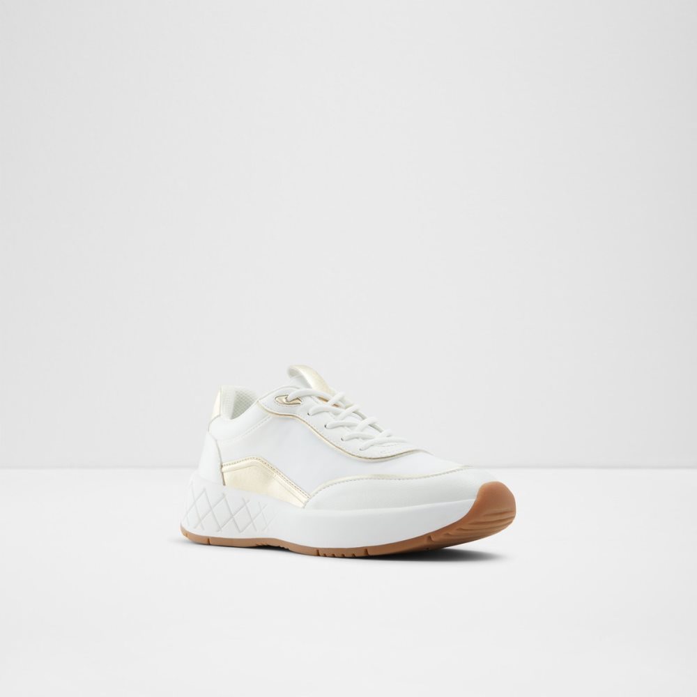 White Aldo Adrela Jogger Sole Sneakers | 37XJQOPLM