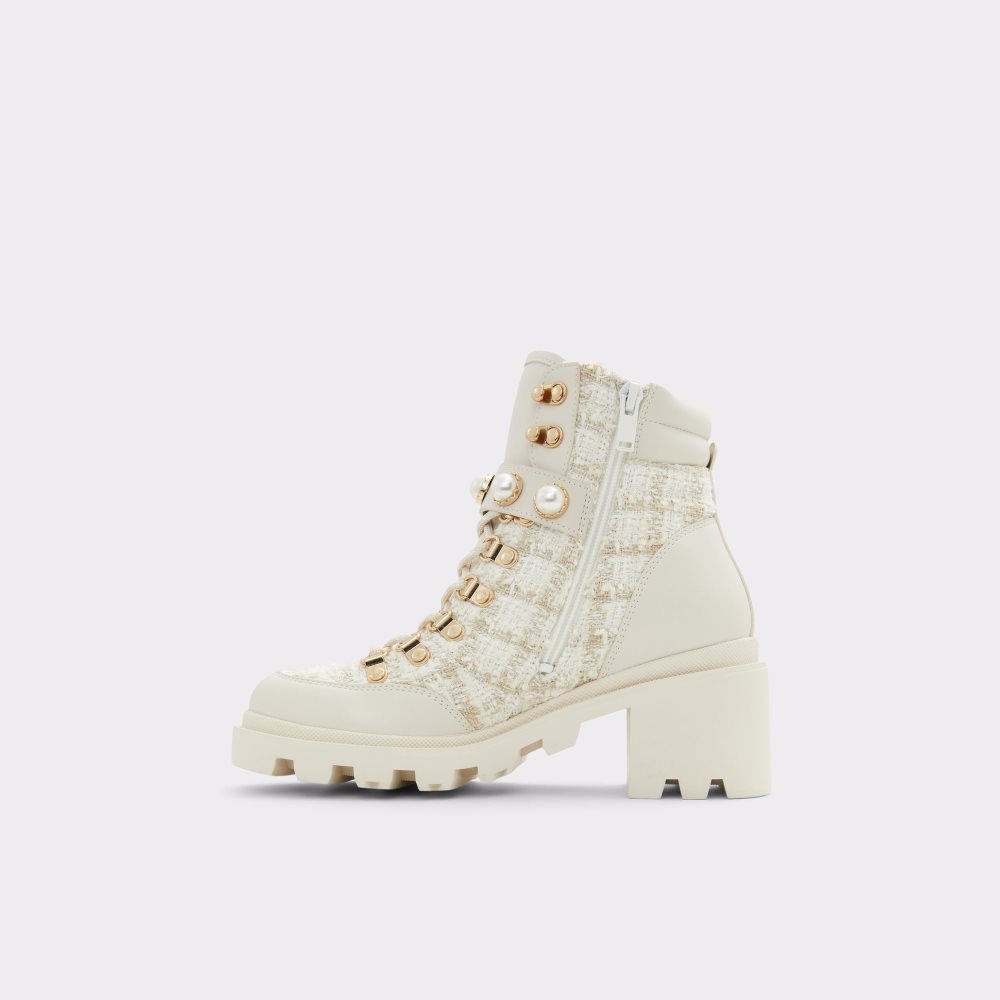 White Aldo Afirasean - Lug Sole Combat Boots | 89WKJNEZX