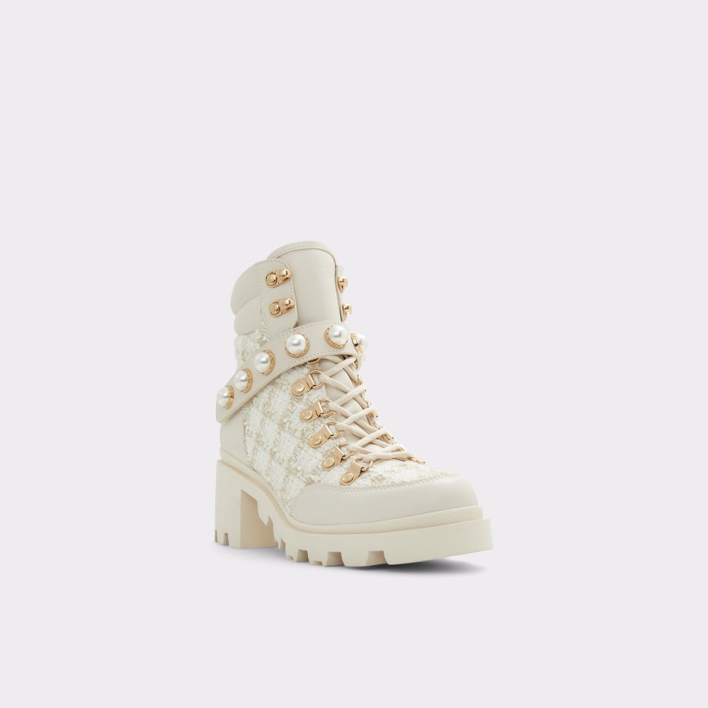 White Aldo Afirasean - Lug Sole Combat Boots | 89WKJNEZX