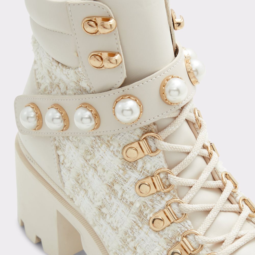 White Aldo Afirasean - Lug Sole Combat Boots | 89WKJNEZX