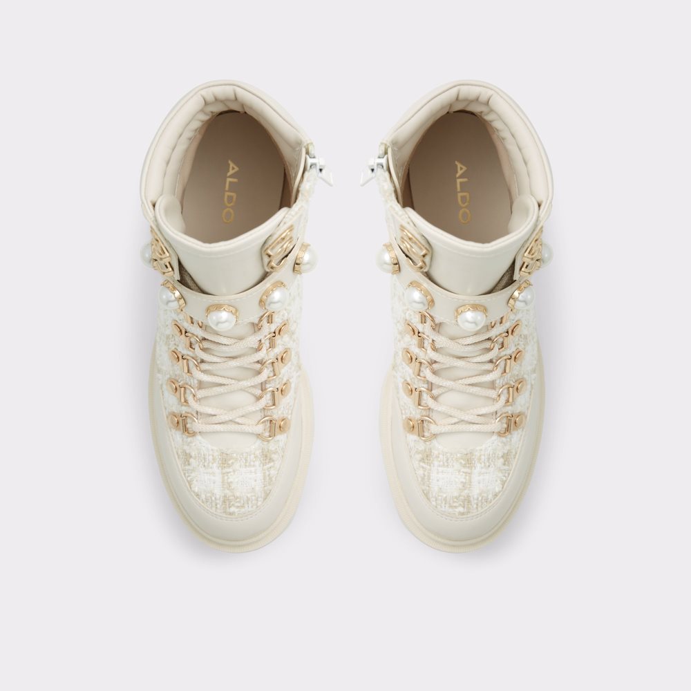 White Aldo Afirasean - Lug Sole Combat Boots | 89WKJNEZX