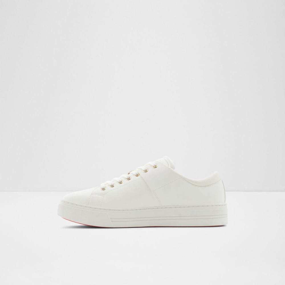 White Aldo Agassi Low Top Sneakers | 82UQEOMFR