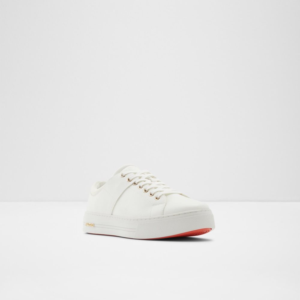 White Aldo Agassi Low Top Sneakers | 82UQEOMFR