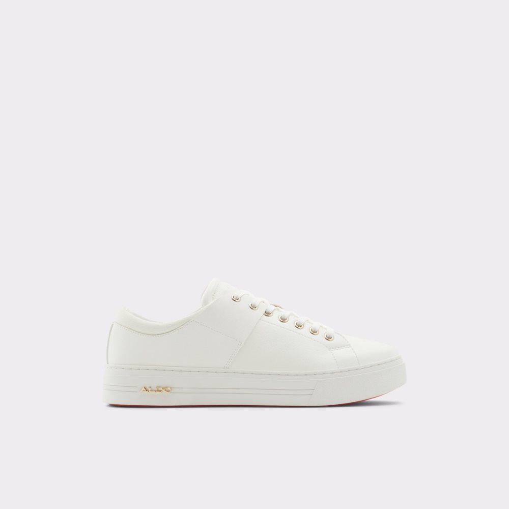 White Aldo Agassi Low Top Sneakers | 82UQEOMFR