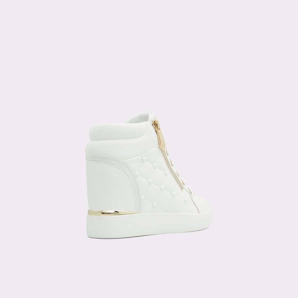 White Aldo Ailannah High Top - Wedge Sneakers | 56AVWPHMD