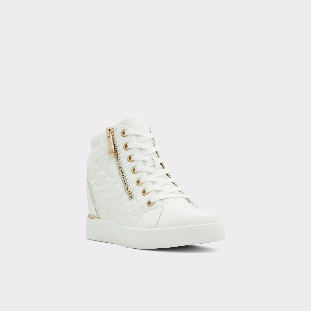 White Aldo Ailannah High Top - Wedge Sneakers | 56AVWPHMD