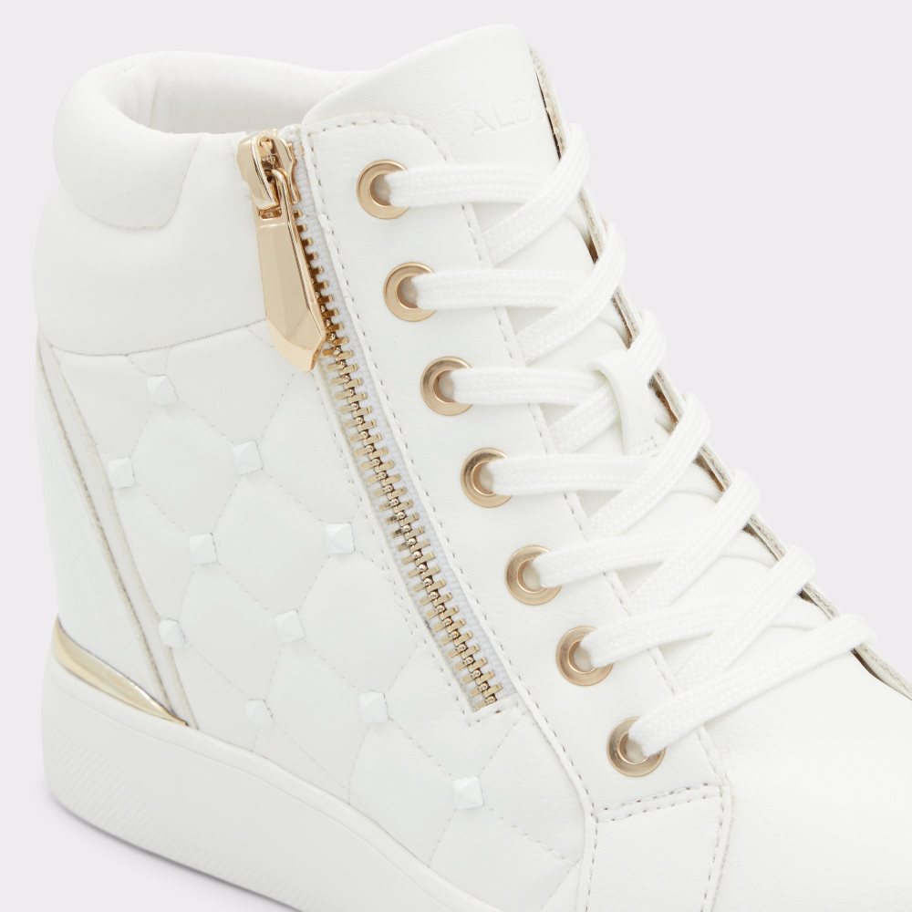 White Aldo Ailannah High Top - Wedge Sneakers | 56AVWPHMD