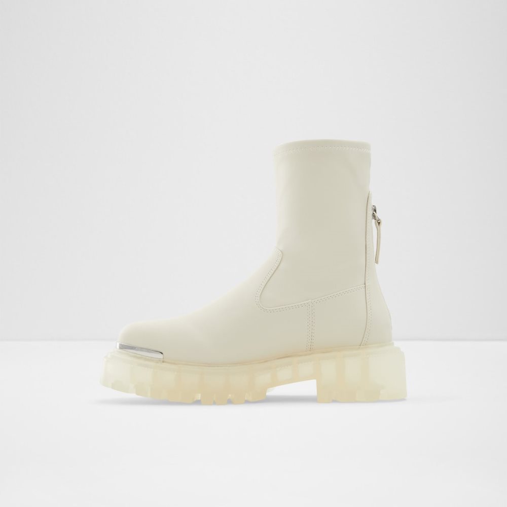 White Aldo Alima - Lug Sole Ankle Boots | 85BVISJDN