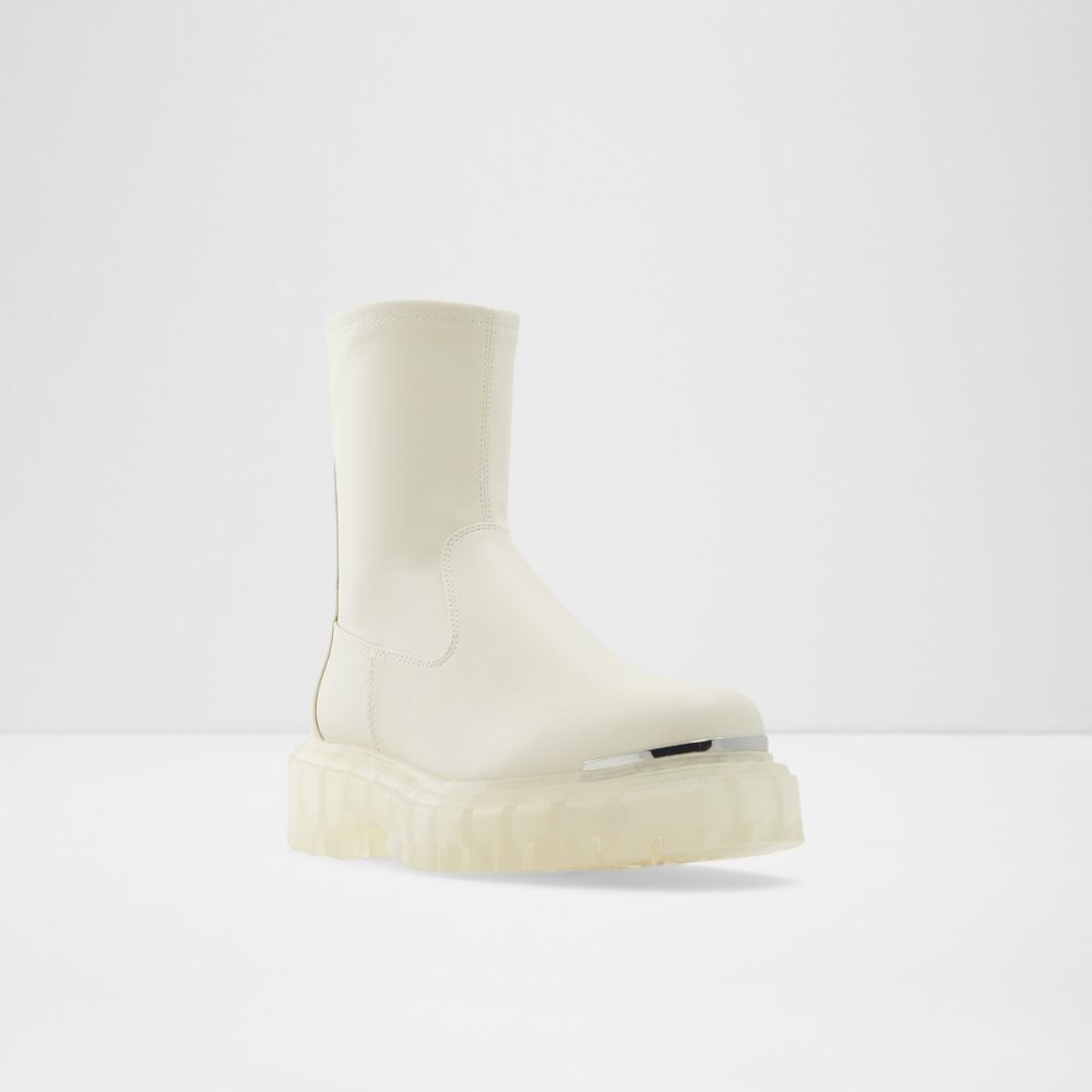 White Aldo Alima - Lug Sole Ankle Boots | 85BVISJDN