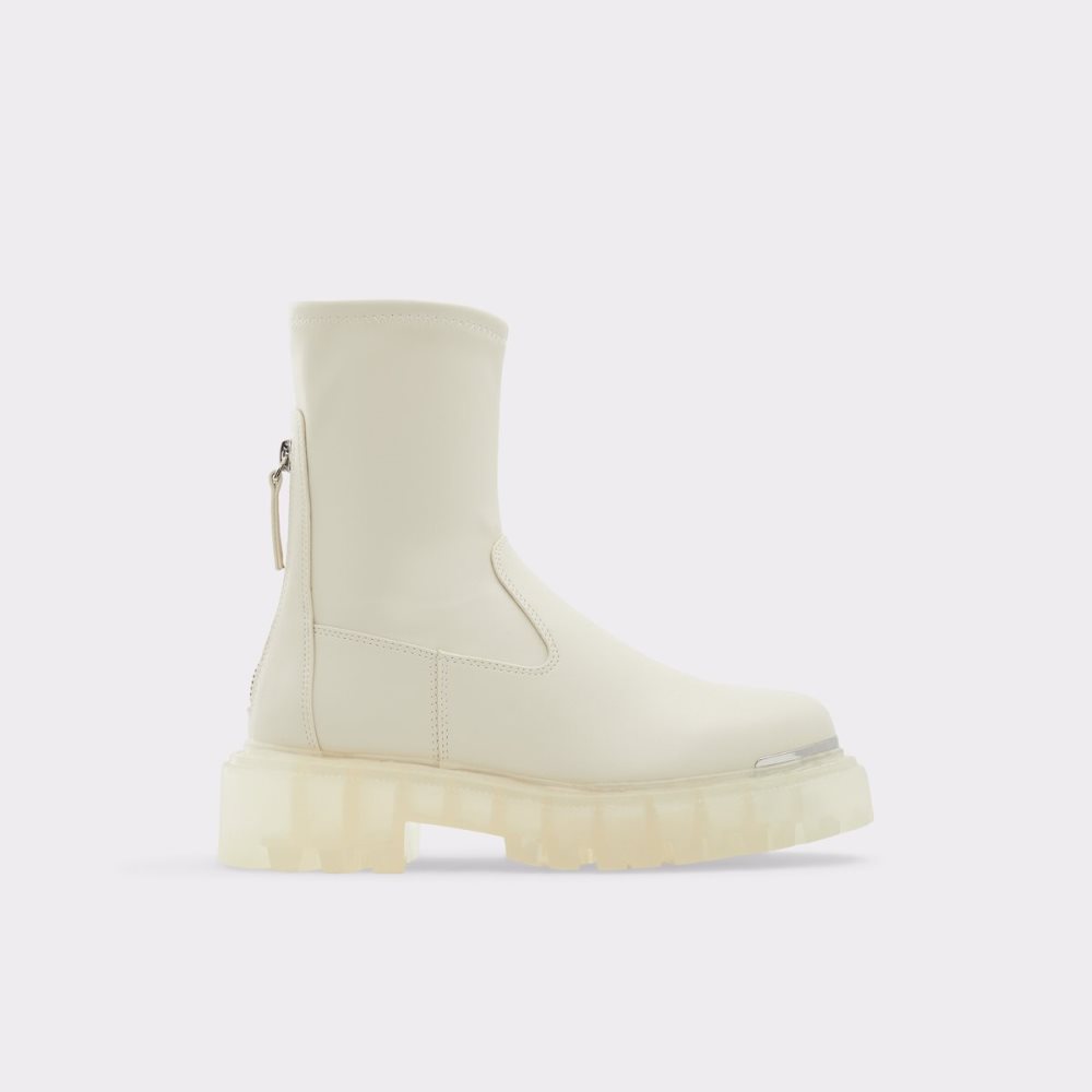 White Aldo Alima - Lug Sole Ankle Boots | 85BVISJDN