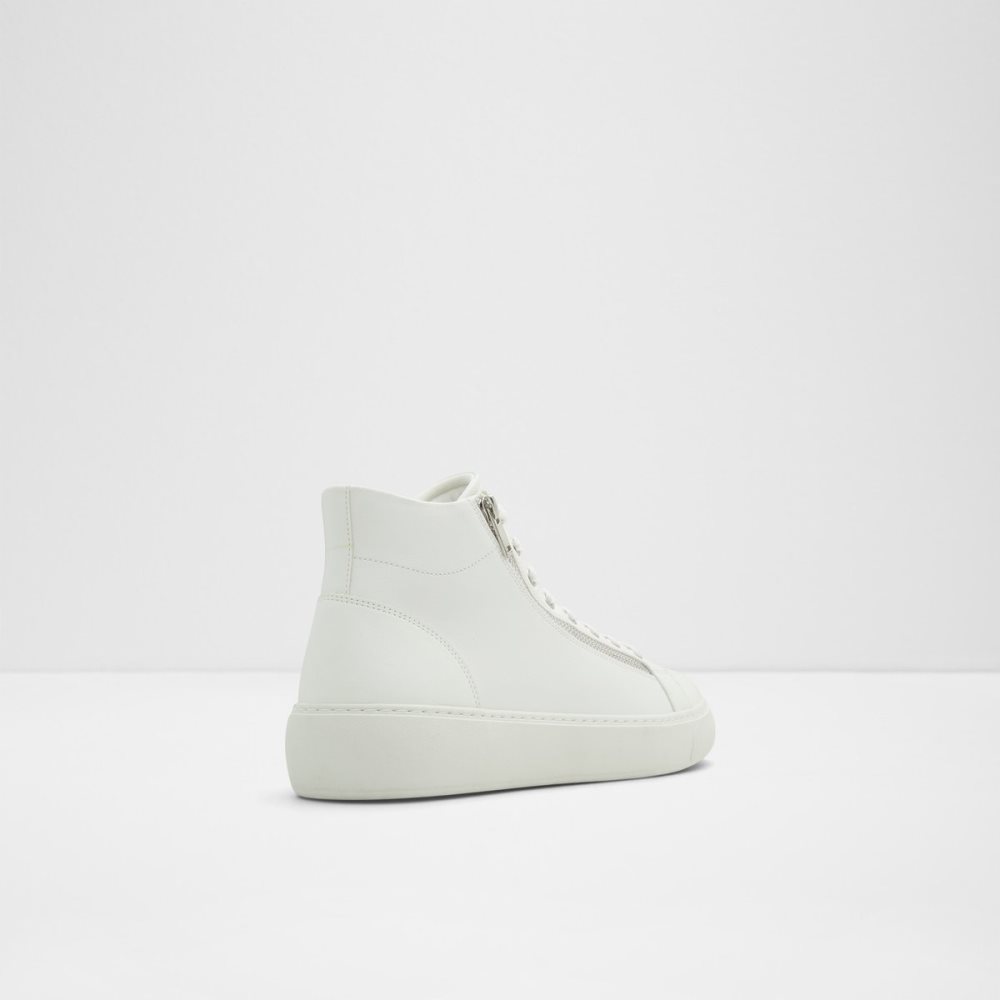 White Aldo Alpha High Top - Cup Sole Sneakers | 71EFUIRXH