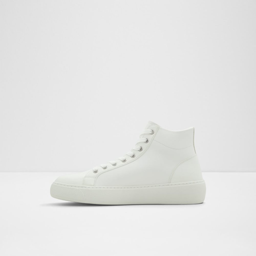 White Aldo Alpha High Top - Cup Sole Sneakers | 71EFUIRXH