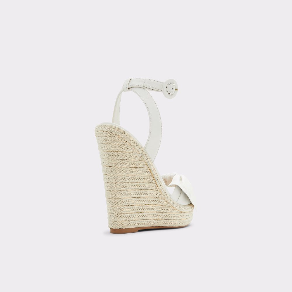 White Aldo Besch Wedge Sandal - Wedge Sandals | 87DLOFRMK